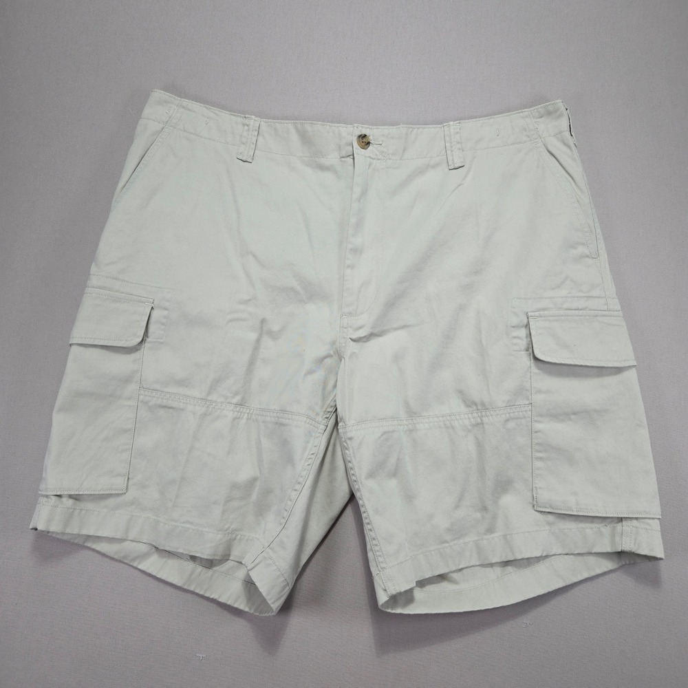 Polo Ralph Lauren Cargo Shorts Relaxed Fit Black Pony Logo Beige‎ Casual Size 40